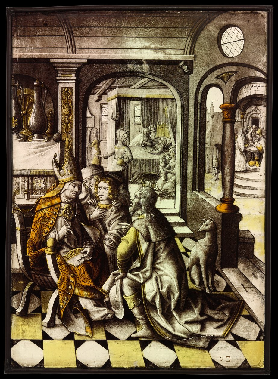 Die Geburt und Namensgebung von Johannes dem Täufer von Unknown artist