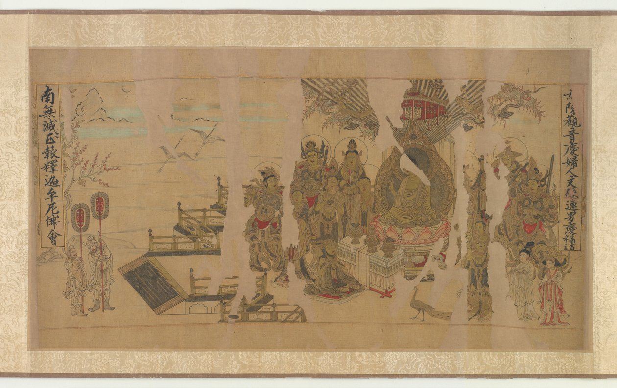 Der Buddha spricht Yamaraja in Kusinagara an von Unknown artist