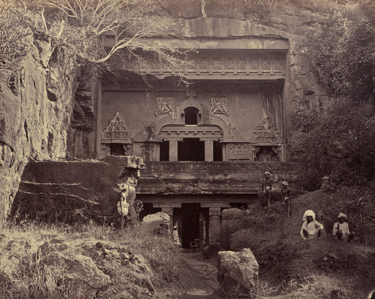Die Höhle der Zimmerleute. Ellora von Unknown artist