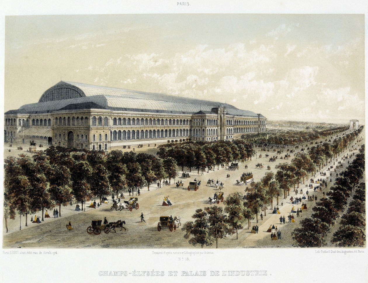 Die Champs-Elysées und der Palais de l