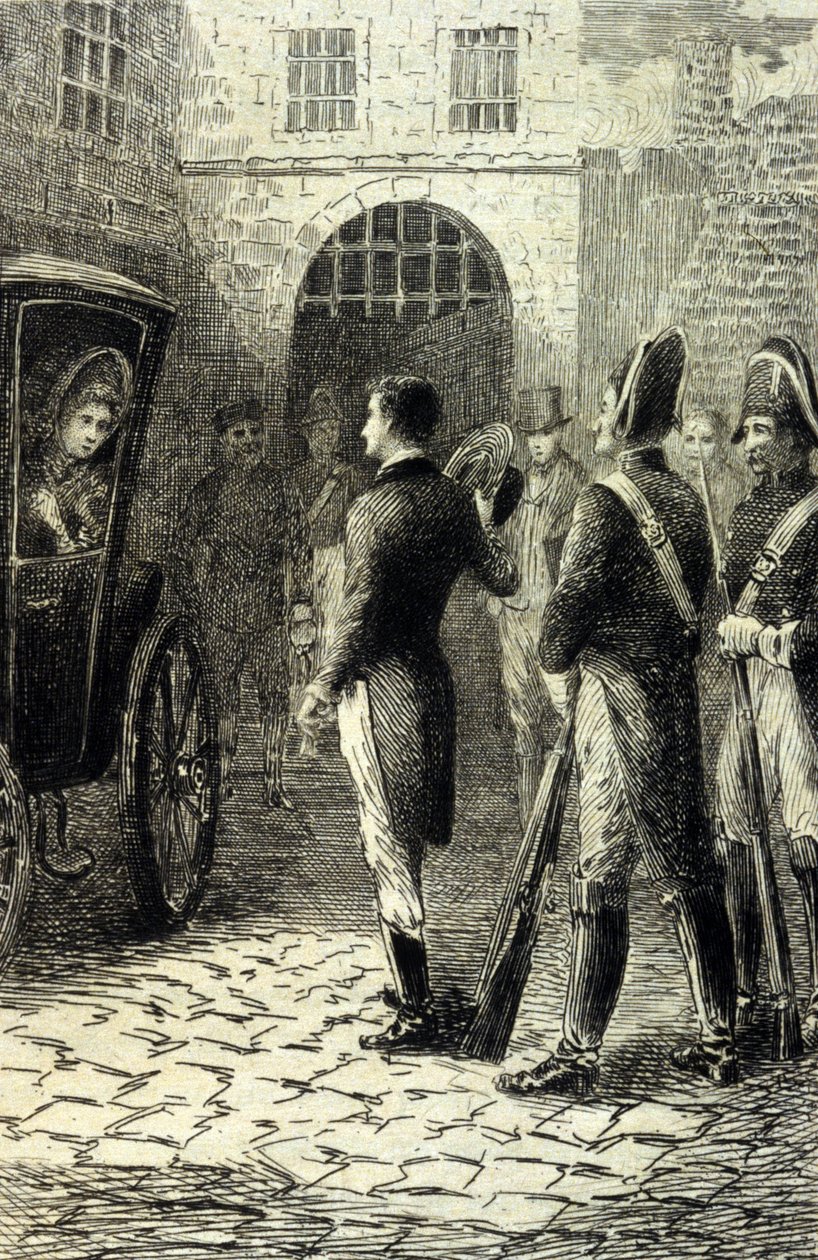 Die Kartause von Parma von Stendhal. Gravur aus dem 19. Jahrhundert von Unknown artist