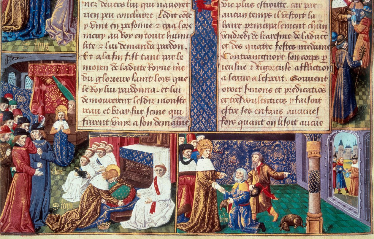 Die christlichen Tugenden von König Ludwig IX. (Saint Louis) von Unknown artist