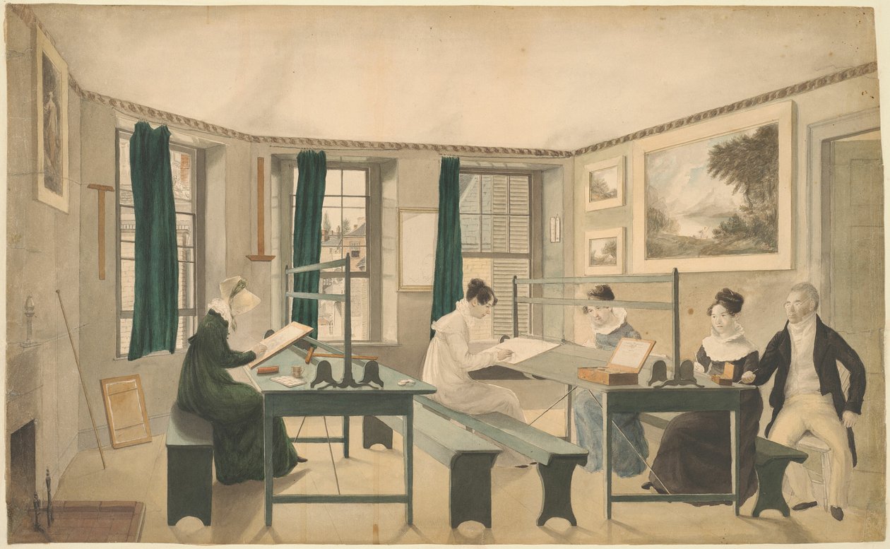 Die Zeichenklasse von Unknown artist