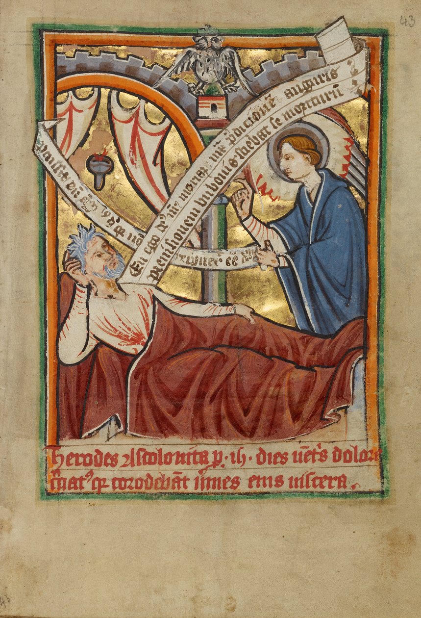 Der Traum des Joseph / Der Engel erscheint Herodes von Unknown artist