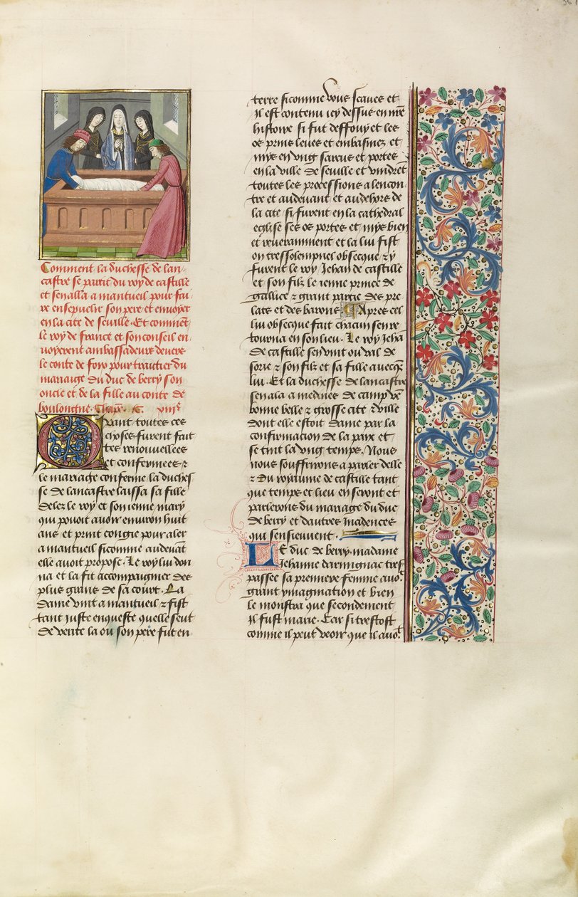 Die Herzogin von Lancaster begräbt ihren Ehemann in der Kathedrale von Sevilla von Unknown artist