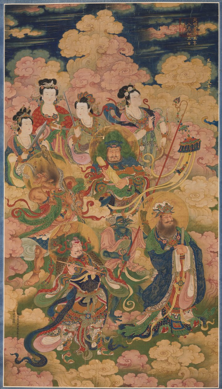 Die acht Gastgeber von Deva, Naga und Yakshi von Unknown artist