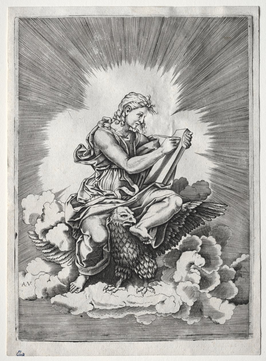 Die vier Evangelisten: St. Johannes von Unknown artist