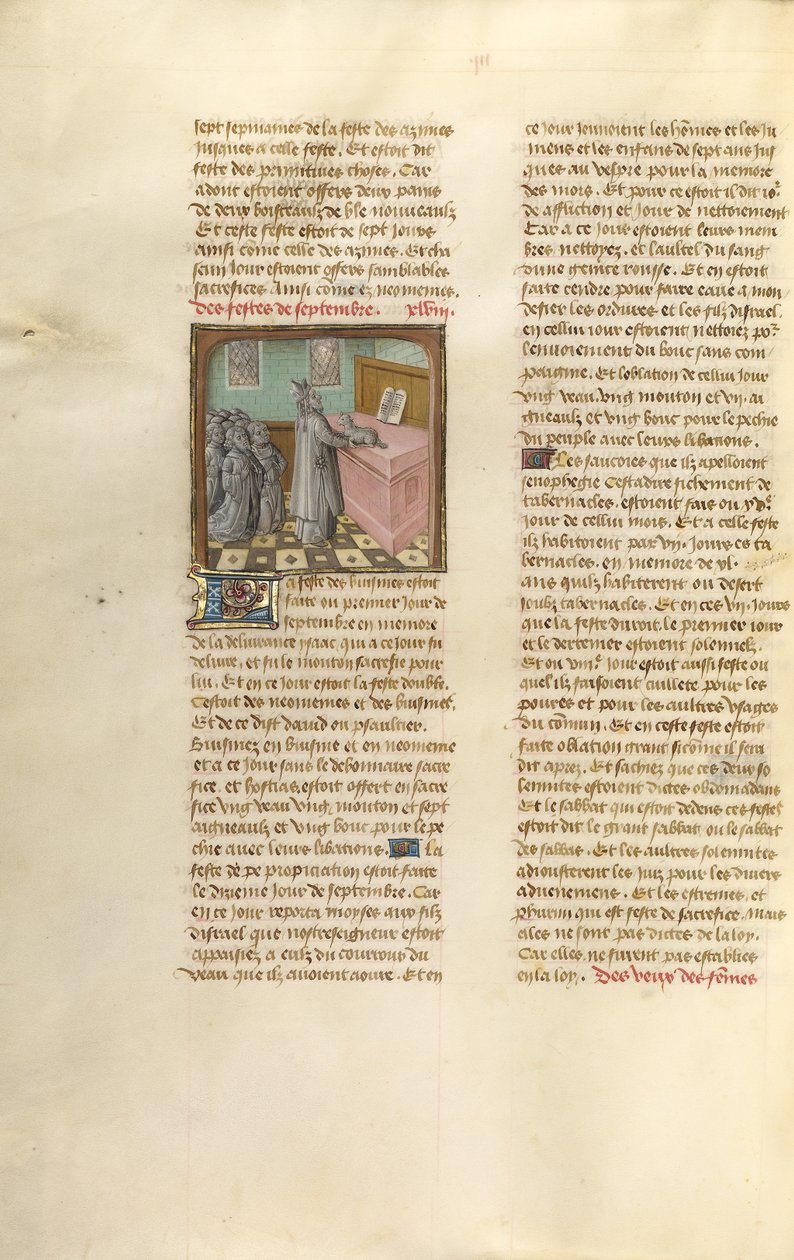 Der Hohepriester opfert ein Lamm von Unknown artist