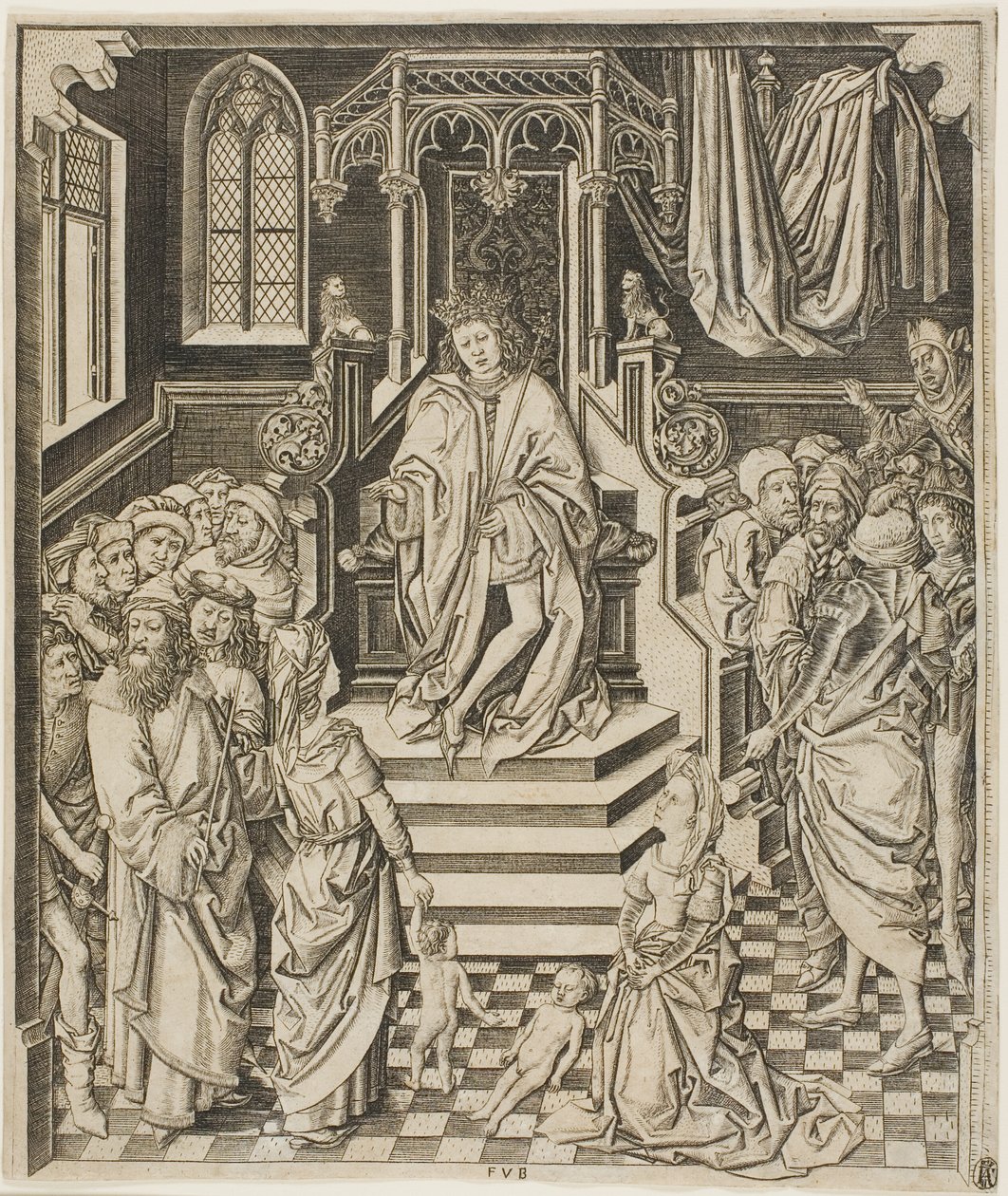 Das Urteil Salomos von Unknown artist