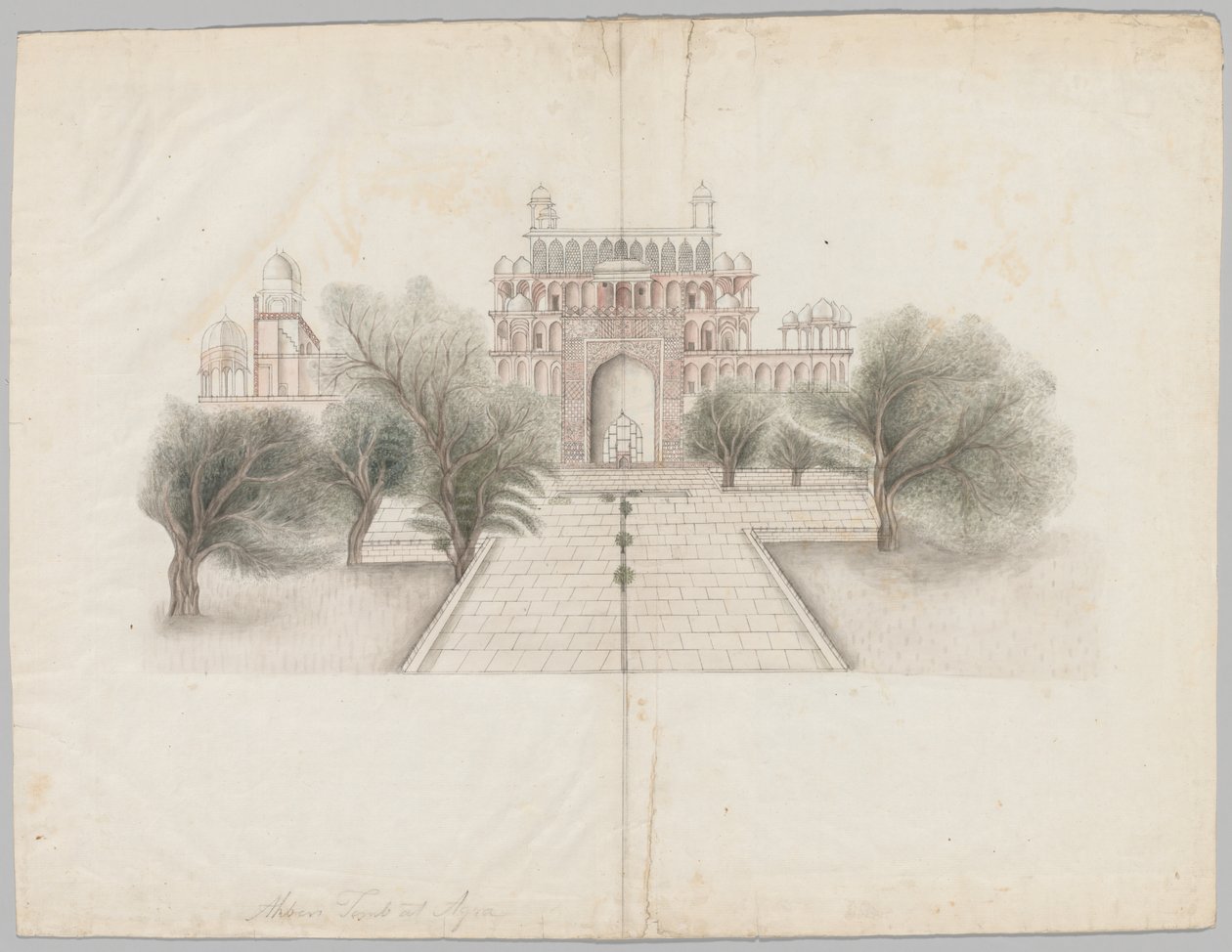 Das Mausoleum von Akbar in Secundrabad von Unknown artist