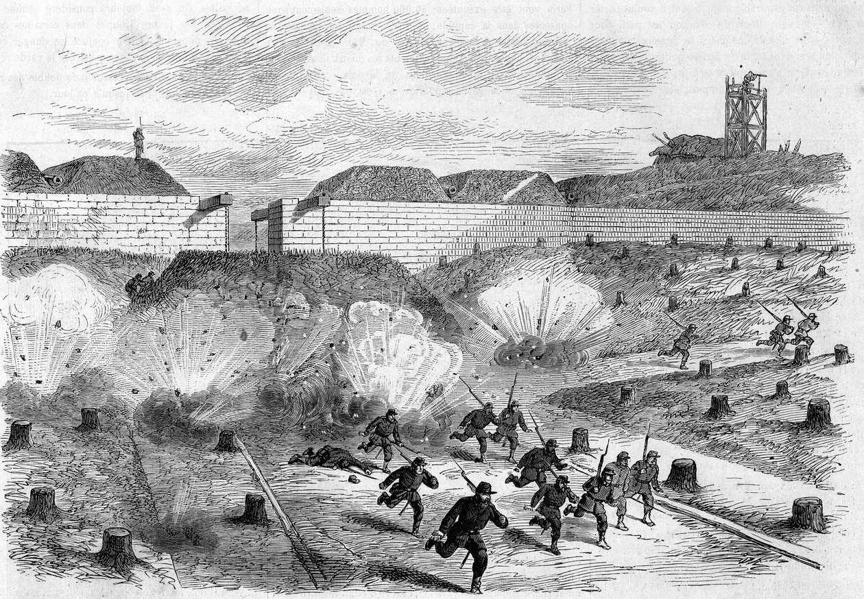 Die Pariser Kommune 1871. Bombardierung des Porte d