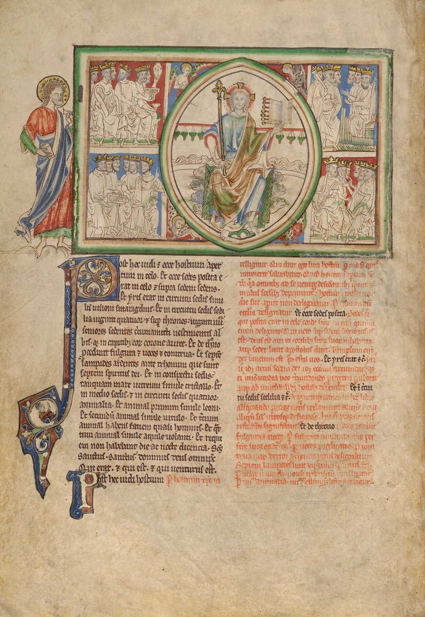 Die Vision vom Thron Gottes und den vierundzwanzig Ältesten von Unknown artist