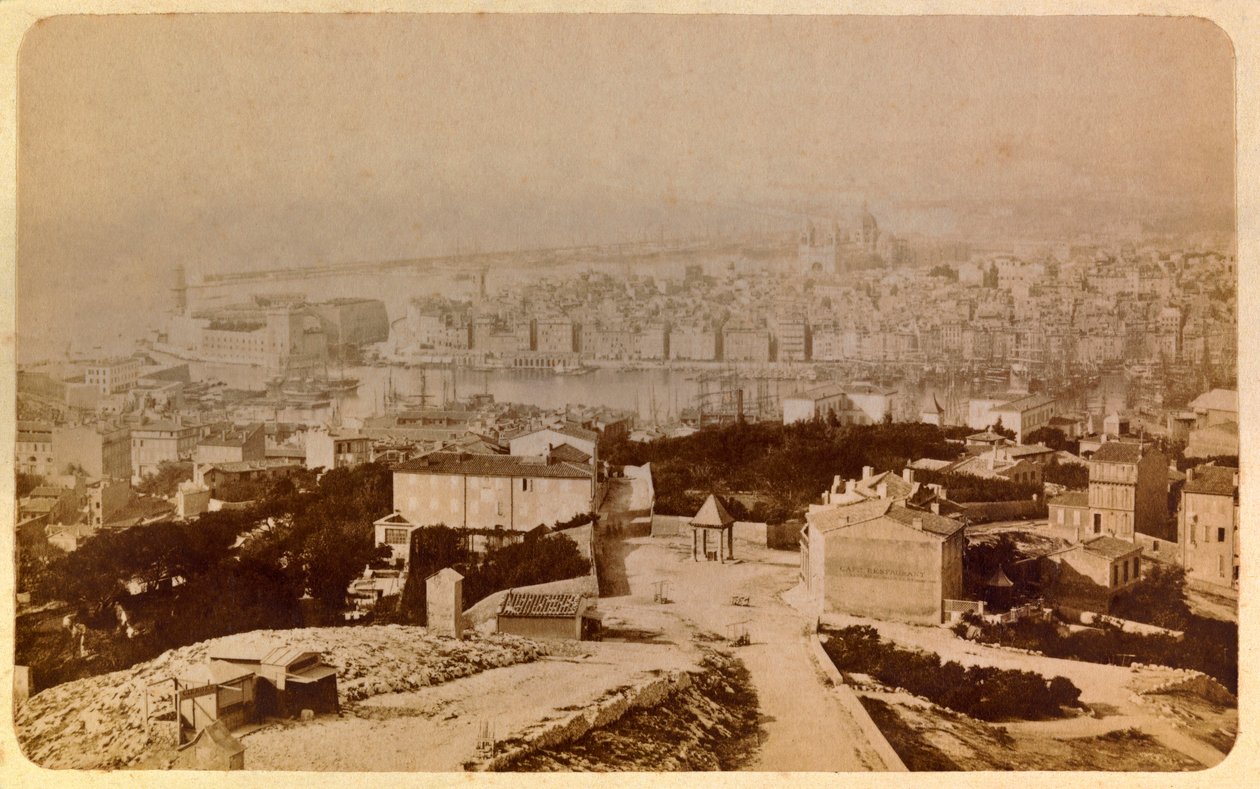 Die Stadt Marseille und ihre Umgebung um 1885-1890 von Unknown artist