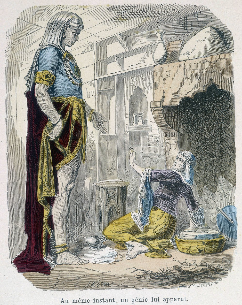 Der Geist aus der Lampe - in „The thousand and one nights“ von Bondet, ed. Guerin von Unknown artist