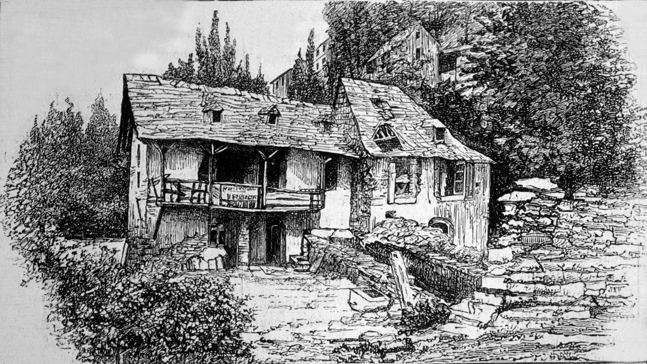 Das Haus von Bernadette Soubirous (1844-1879) in Lourdes von Unknown artist