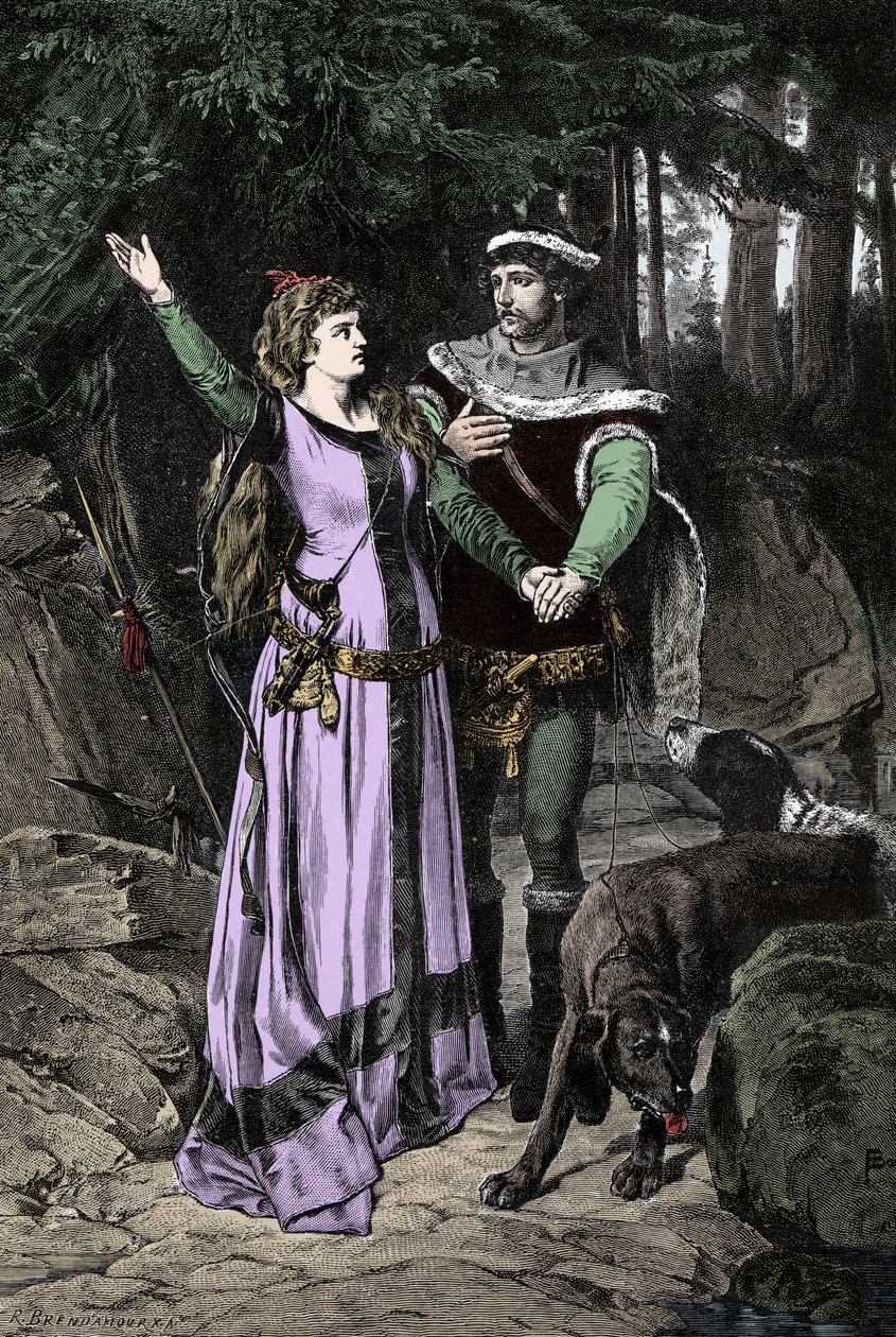 Das Treffen zwischen König Karl VIII. (1470-1498) und Anne von Bretagne (1477-1514) von Unknown artist