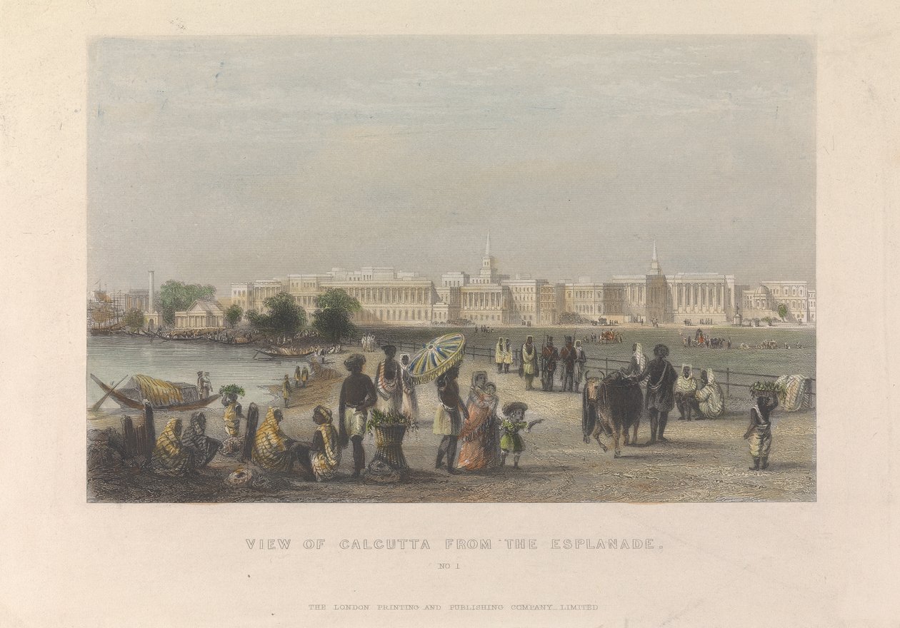 Ansicht von Kalkutta von der Esplanade, Nr. 1 von Unknown artist
