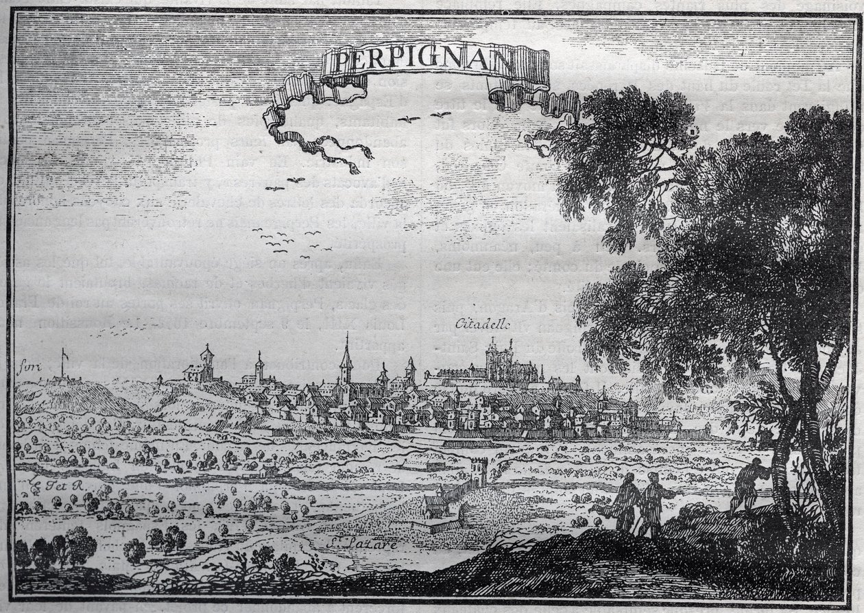 Ansicht von Perpignan im 17. Jahrhundert - Ansicht von Perpignan im 17. Jahrhundert von Unknown artist