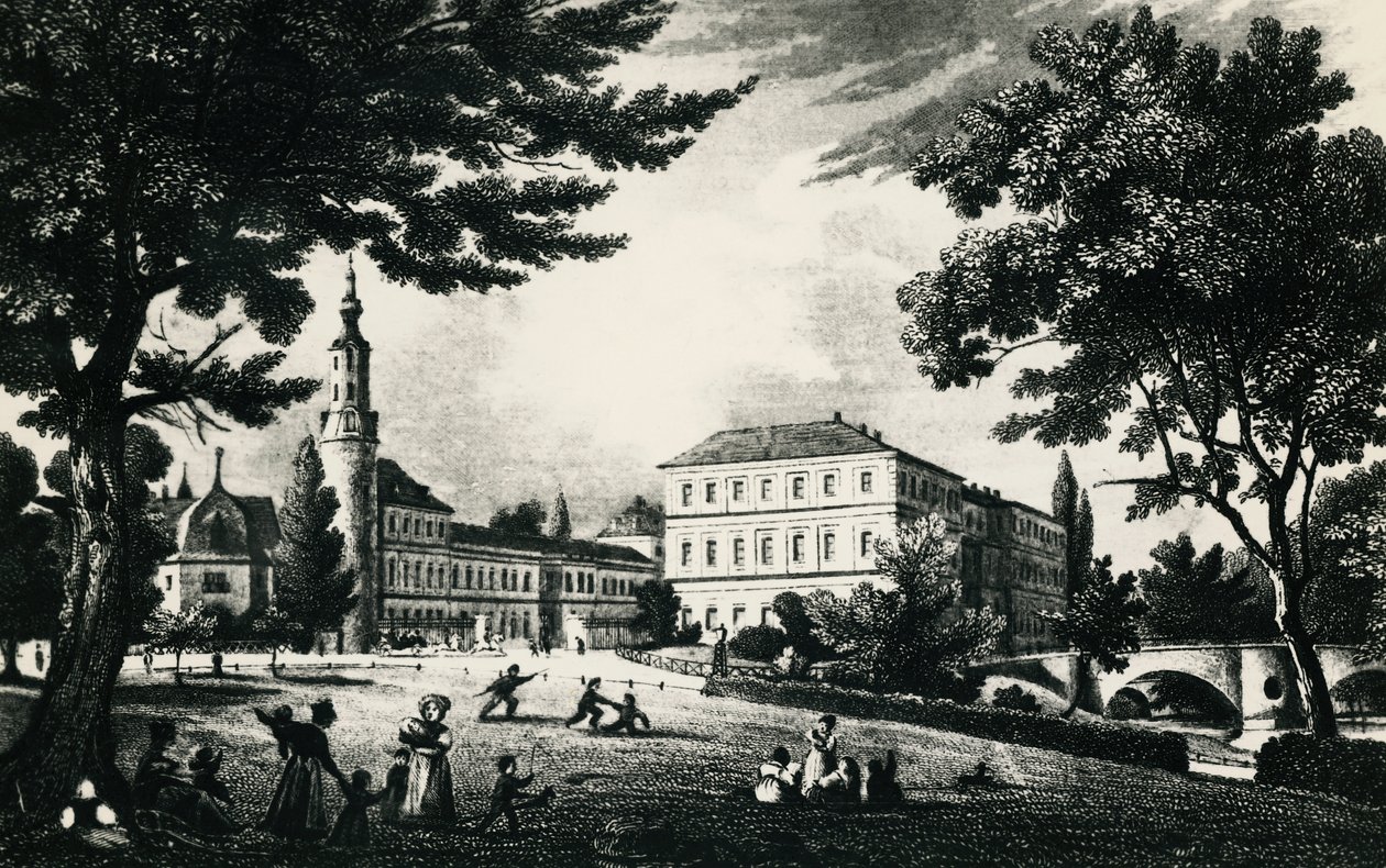 Weimarer Stadtschloss, Gravur, Deutschland von Unknown artist