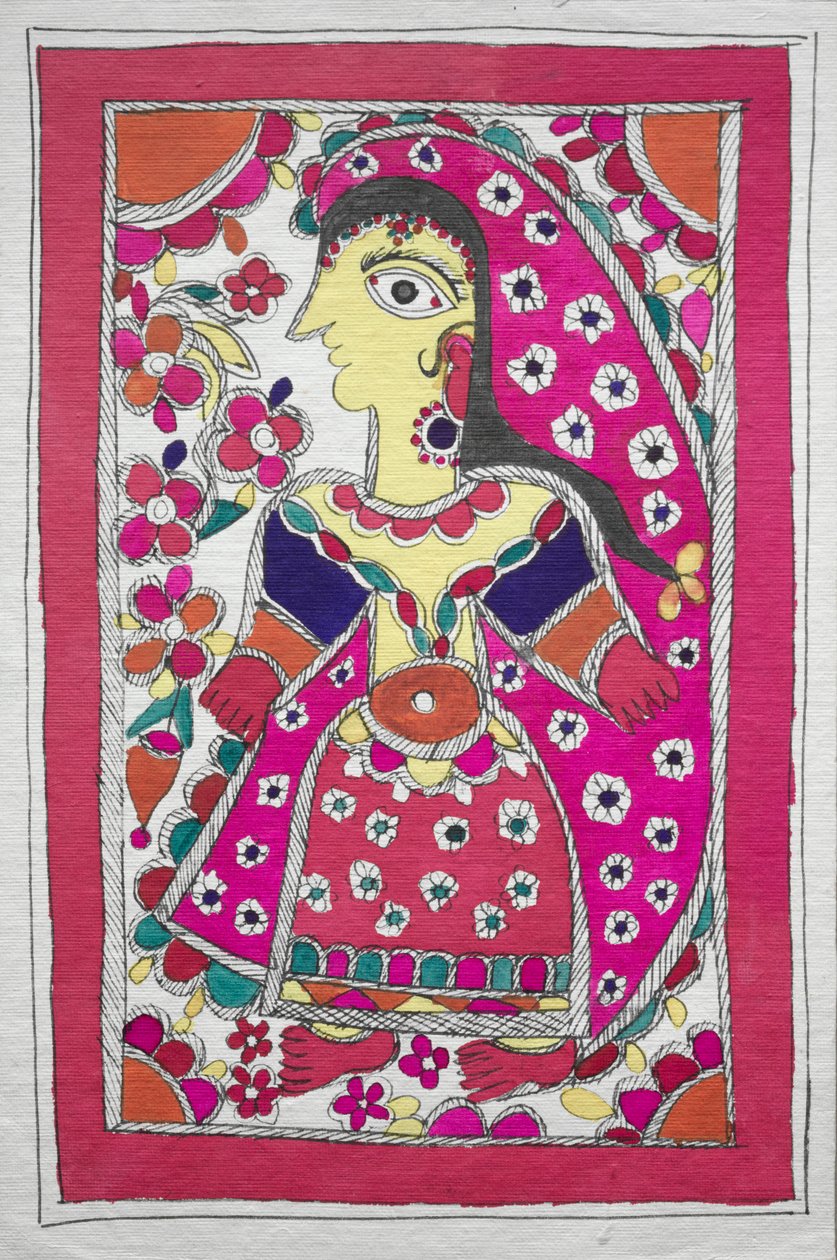 Frau im Profil nach links (von Malerin) von Unknown artist