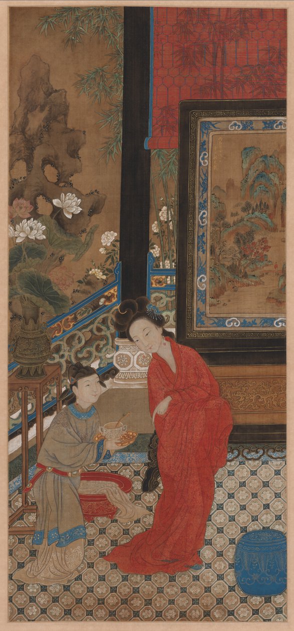 Yang Guifei verlässt das Bad von Unknown artist