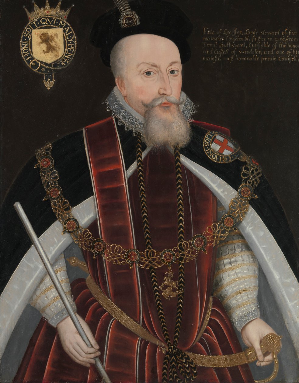 Robert Dudley, erster Earl of Leicester (1532/3–1588) von Unknown artist, sixteenth century