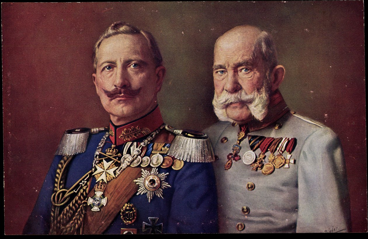 Künstler Kaiser Wilhelm II., Kaiser Franz Joseph I. von Unknown photographer