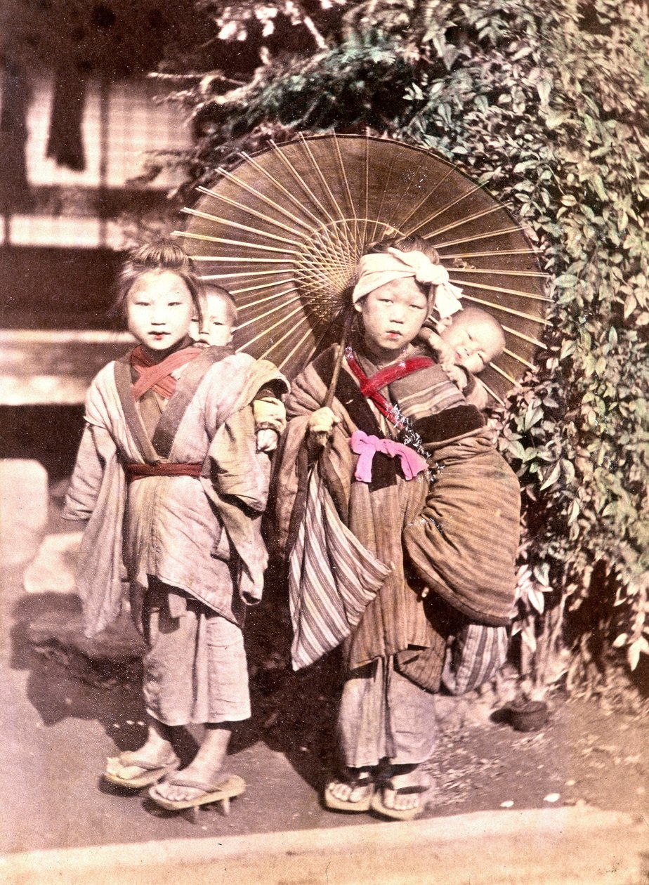 Kinder in Japan, späte 19. Jahrhundert - Archiv der Auslandsmissionen von Unknown photographer