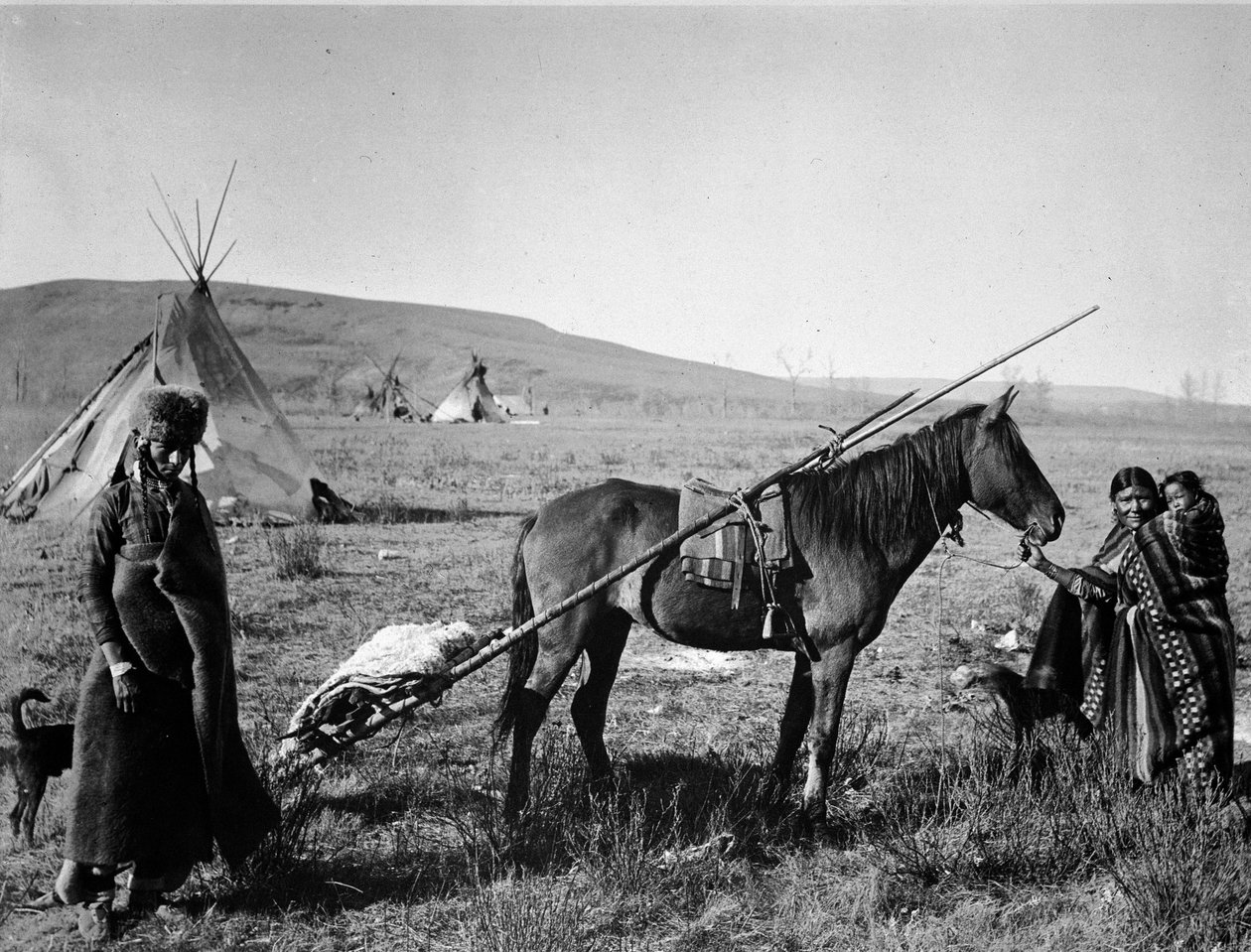 Cree-Indianerfamilie aus Kanada von Unknown photographer