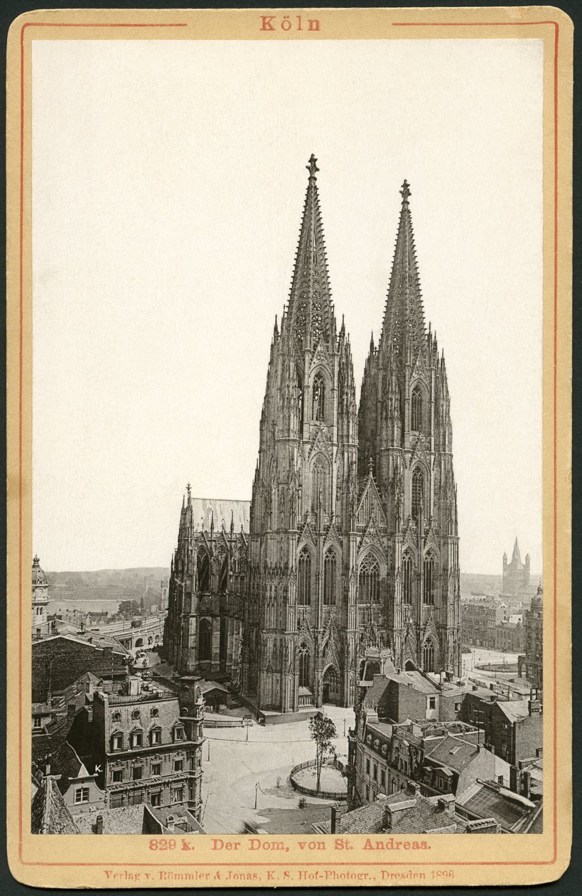 Deutschland, Nordrhein-Westfalen, Köln, Dom, veröffentlicht von Roemmler und Jonas, Dresden von Unknown photographer
