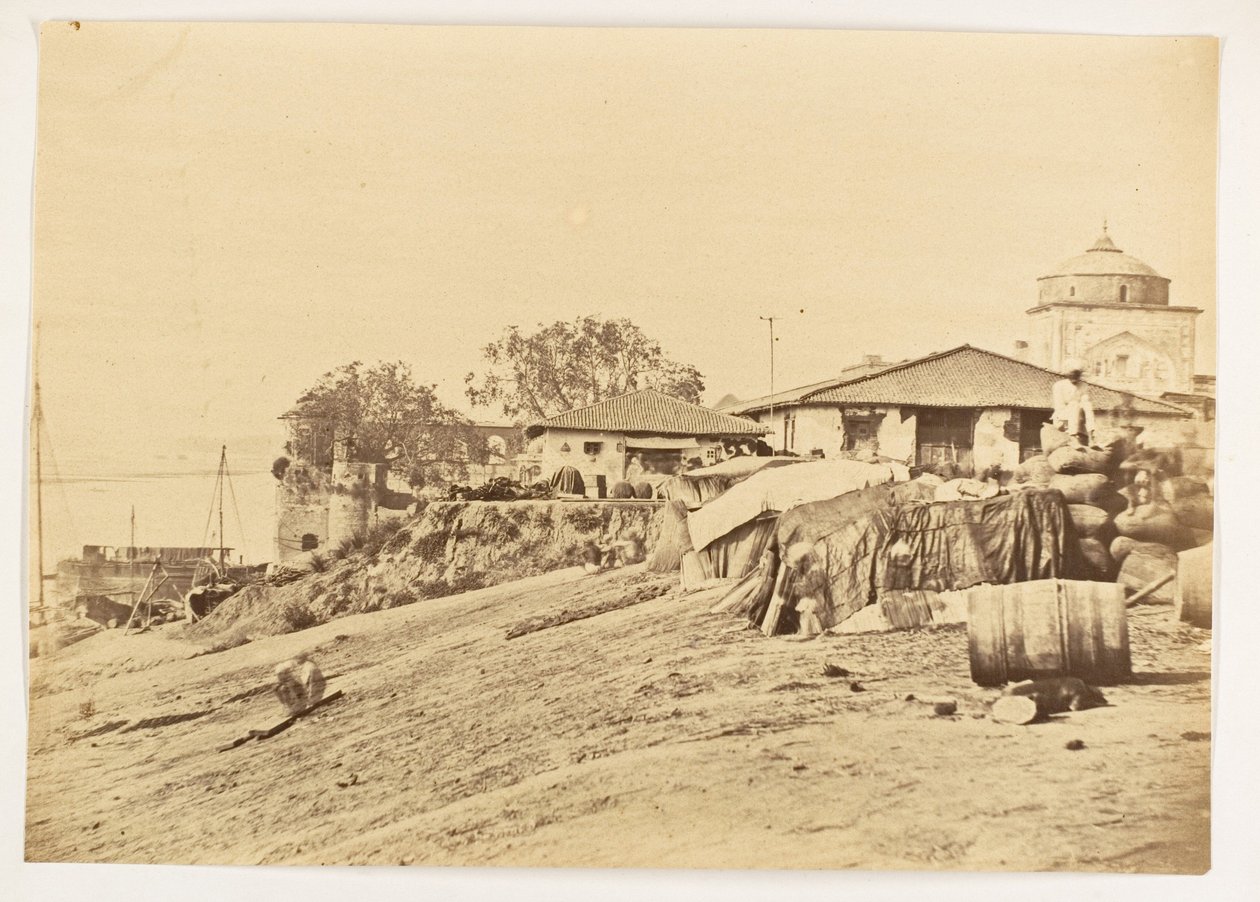 Ghat am Fort Allahabad, Indien, um 1858-61 von Unknown photographer