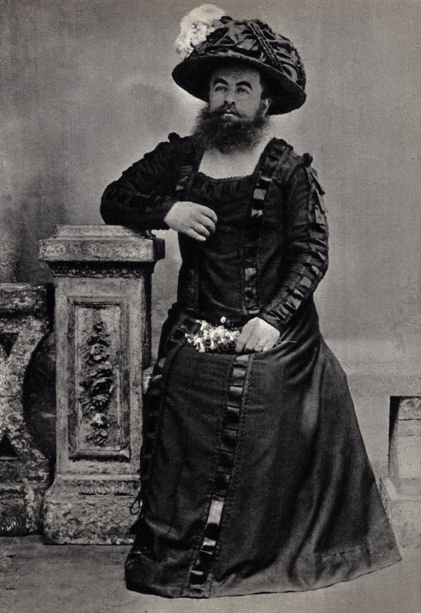 Les Monstres, die bärtige Frau. Fotografie, späte 19. Jahrhundert, Paris. Sammlung Selva. von Unknown photographer