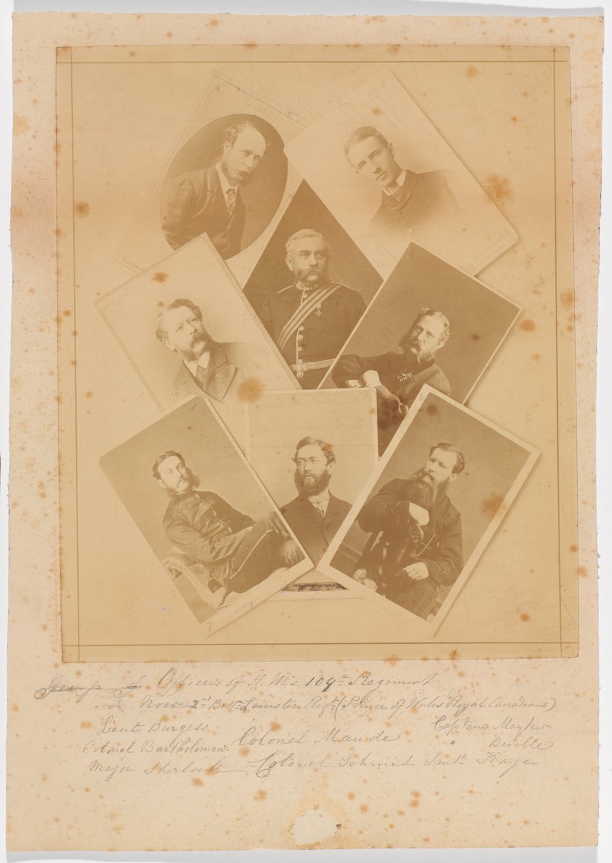 Offiziere des 109. Regiments zu Fuß (Bombay Infantry) von Unknown photographer