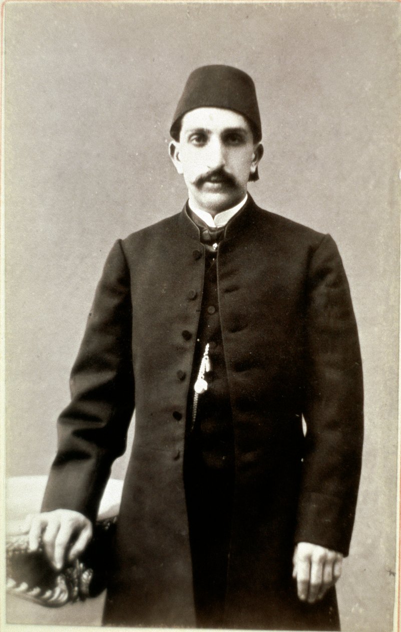 Osmanisches Reich: Porträt von Sultan Abdulhamid II. (1842-1918). Fotografie. Ankara, Türkische Historische Gesellschaft, Türkei von Unknown photographer