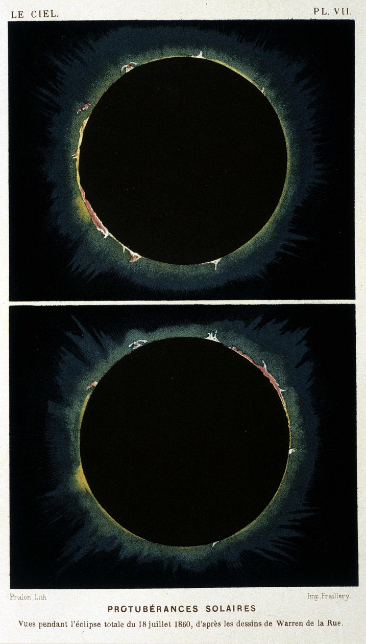 Fotografie der totalen Sonnenfinsternis vom 18. Juli von Unknown photographer