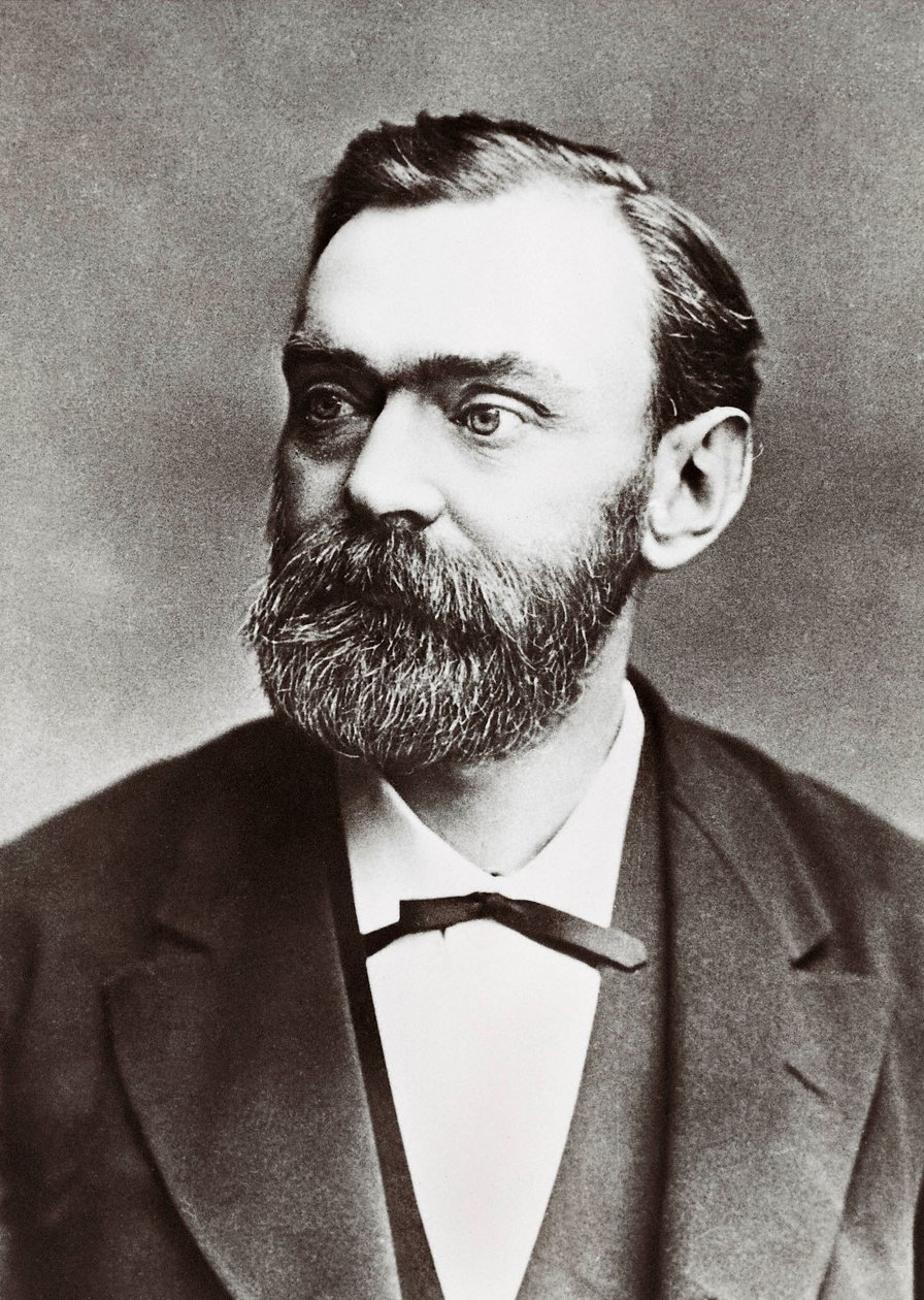 Porträt von Alfred Berhard Nobel (1833-1896), schwedischer Chemiker von Unknown photographer