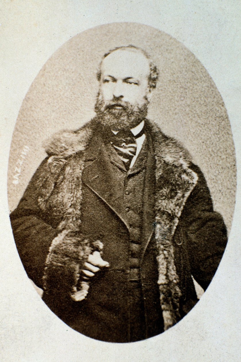 Porträt von Antonio Bazzini, italienischer Komponist und Violinist (s/w Foto) von Unknown photographer
