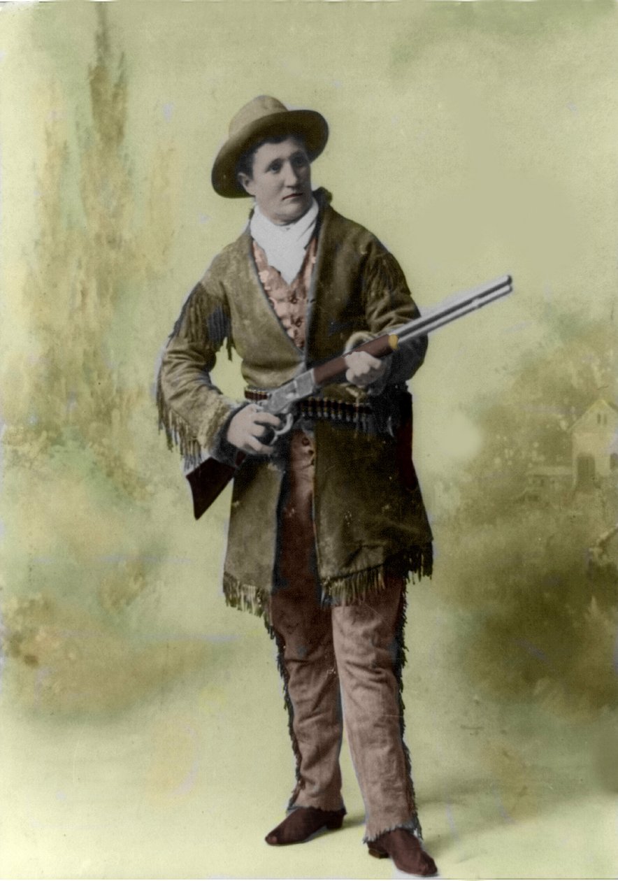 Porträt von Calamity Jane (1852-1903) (Martha Canary 1852-1903) im Jahr 1895. von Unknown photographer