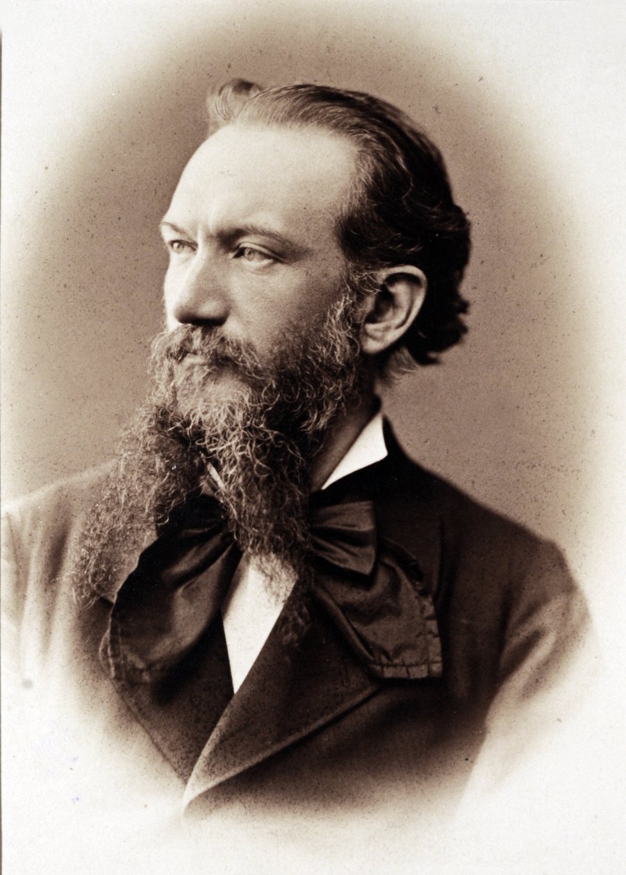 Porträt von Camillo Boito, italienischer Schriftsteller und Architekt (1836-1914) von Unknown photographer