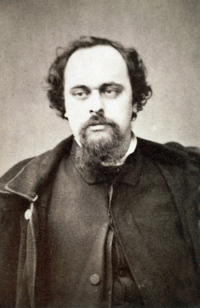 Porträt von Dante Gabriel Rossetti (1828-1882) - Um 1860 von Unknown photographer