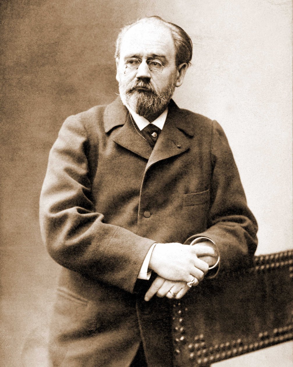 Porträt von Emile Zola (1840 - 1902), französischer Schriftsteller von Unknown photographer