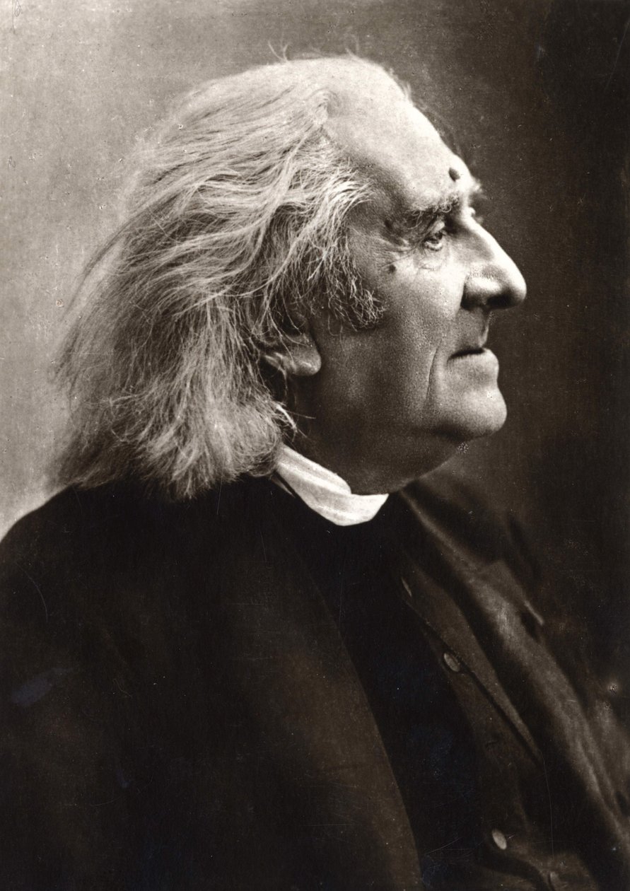 Porträt von Franz Liszt (1811-1886), ungarischer Komponist und Pianist von Unknown photographer