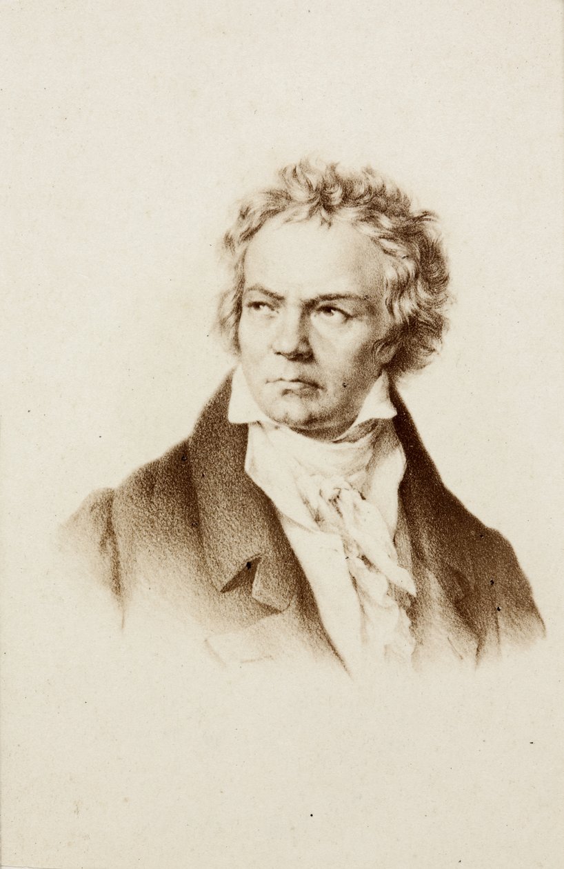 Porträt von Ludwig van Beethoven von Unknown photographer