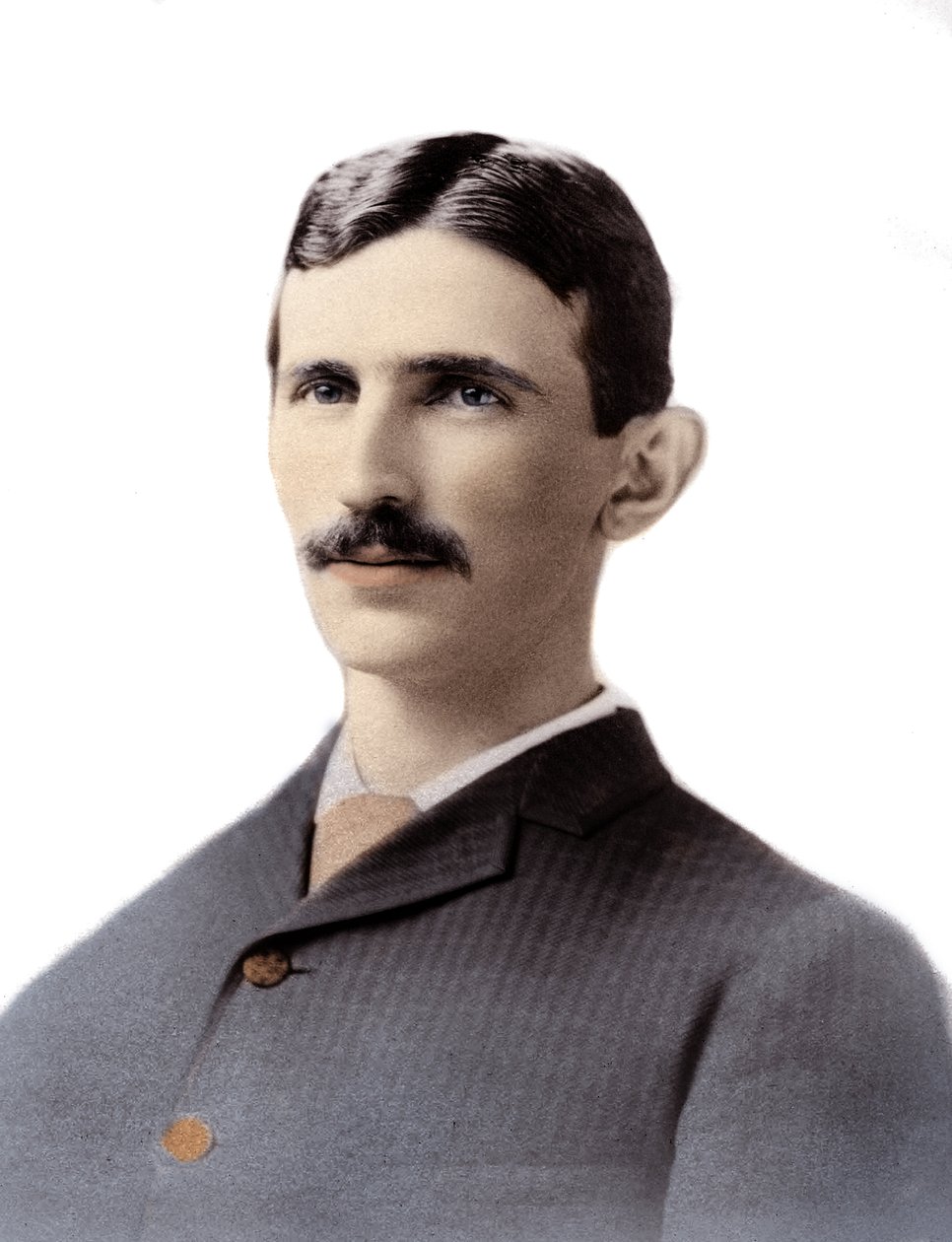 Porträt von Nikola Tesla, kroatisch-serbischer Ingenieur, Physiker und Erfinder von Unknown photographer