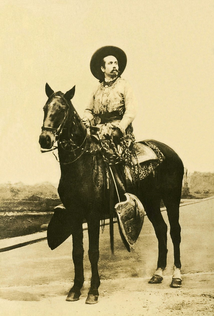 Porträt von William Frederic Cody (1846-1917), bekannt als Buffalo Bill, amerikanischer Soldat, Abenteurer und Schauspieler von Unknown photographer