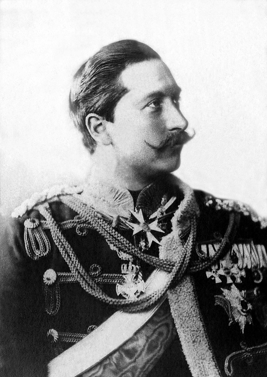 Porträt von Wilhelm II. (1859-1941), letzter Kaiser von Deutschland und letzter König von Preußen von 1888 bis 1918. von Unknown photographer