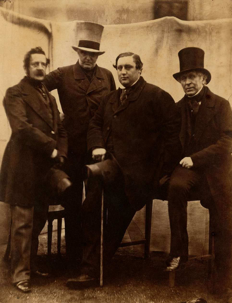 Porträt einiger Mitglieder der Familie Pepoli (italienische Carbonari-Exilanten in London) von Unknown photographer