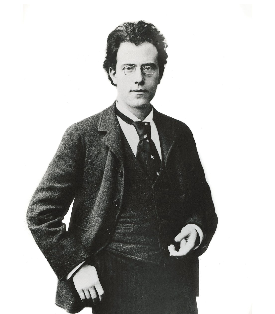Porträt des österreichischen Komponisten und Dirigenten Gustav Mahler - von Unknown photographer