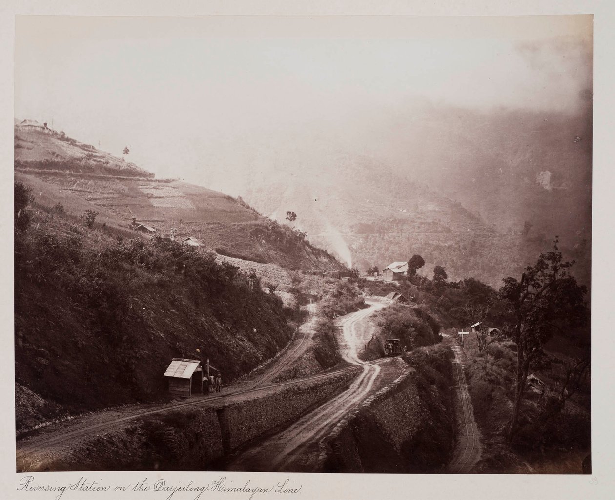 Umkehrstation an der Darjeeling-Himalaya-Linie, ca. 1885 von Unknown photographer