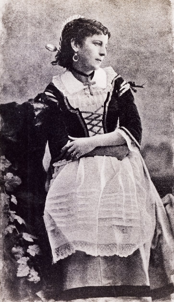 Teresina Brambilla (1845-1921) in Bühnenkostüm von Unknown photographer